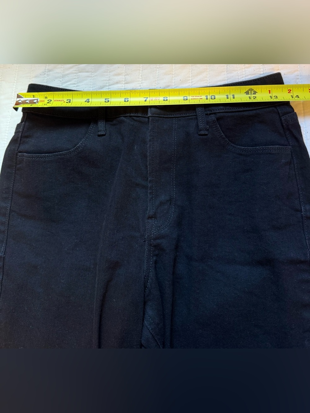Old Navy High-Rise Wow Straight Faded Black Denim Jeans Women's 4 - Picture 4 of 6